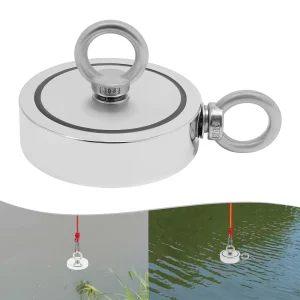 Heavy-Duty Salvaging Fishing Magnet Kit, net 2000 Pounds X6mmx30m Rope + gloves - Thumbnail Image 2