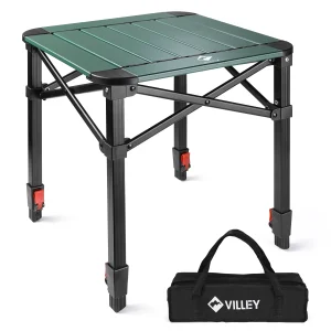 VILLEY Lightweight Aluminum Folding Camping Table