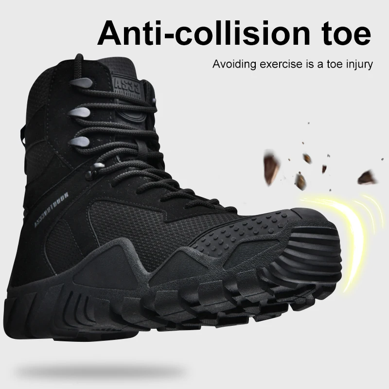 Men's waterproof hiking boots, lightweight outdoor work boots, stylish and durable hiking boots - Image 4