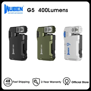 WUBEN G5 Rechargeable EDC Flashlight 400 Lumens