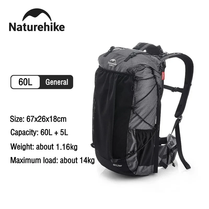 Naturehike 65L Waterproof Outdoor Hiking Backpack for Travel & Camp; Climbing - Image 1