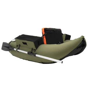 286 Lbs. Load Capacity Inflatable U-Shaped Fishing Raft with Hand Air Pump, Fish Ruler, Paddle, and Storage