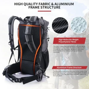 Naturehike 65L Waterproof Outdoor Hiking Backpack for Travel & Camp; Climbing - Thumbnail Image 4