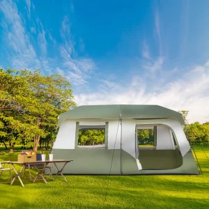 8 Person Family Camping Tent with Rainfly & Camp; Carry Bag