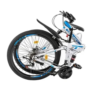 26" Foldable Mountain Bike 21-Speed with Dual Disc Brakes