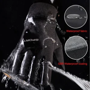 Winter Waterproof Ski Gloves Windproof Fleece Touchscreen Non-Slip - Thumbnail Image 3